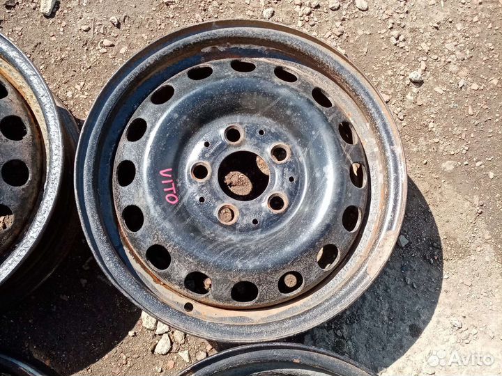 Диск штампованный Mercedes Vito R15 5x112