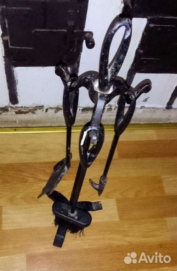 Кованый каминный набор