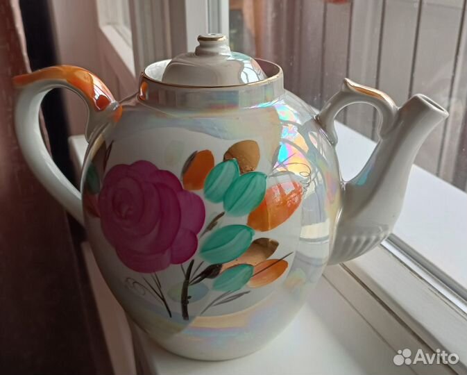 Чайник заварочный большой фарфоровый Дулево 4,5л