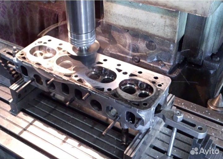 Фрезеровка плоскости гбц и выпускного коллектора