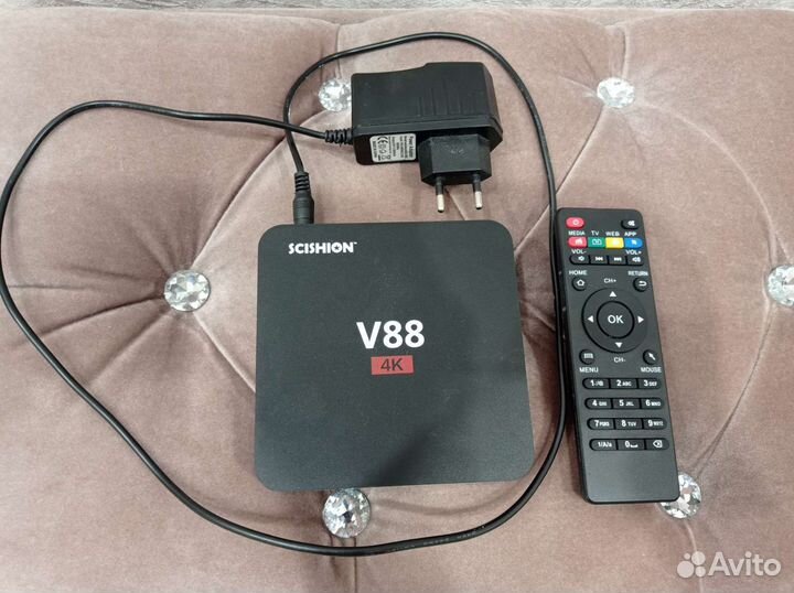 Smart Android TV Box V88 4K - мощный медиаплеер