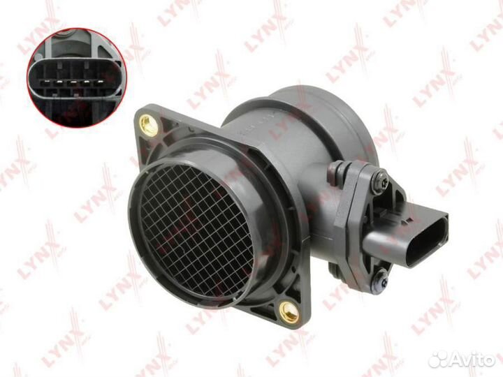 Lynxauto DM-1429 Датчик массового расхода воздуха audi Q3 1.8 96-03 / Q7 4.2 06 skoda Fabia I 2.0 99
