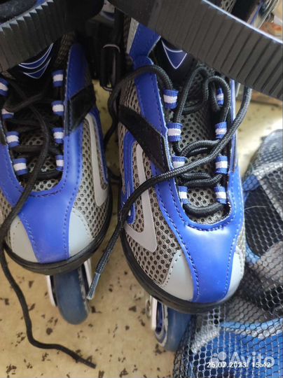 Ролики раздвижные,29-33р