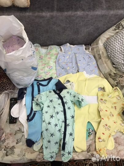 Детские вещи на мальчика/девочку (3 пакета)