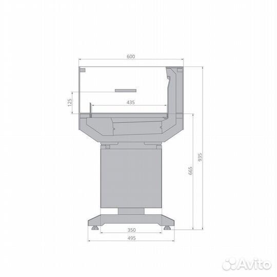 Холодильные витрины Aura SQ 125, Aura slim SQ