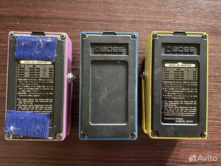 Boss OD-2,BF-2, CS-3 Japan