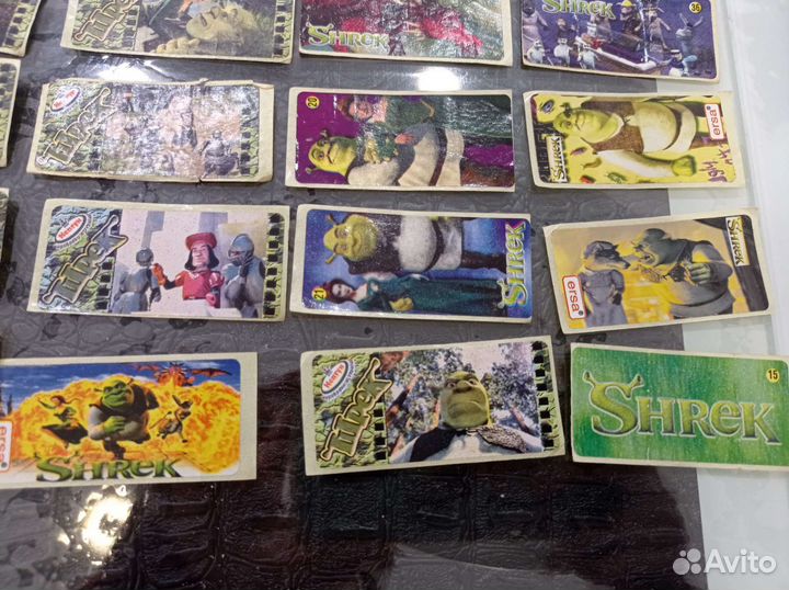 Коллекция наклеек Шрек, начало 2000