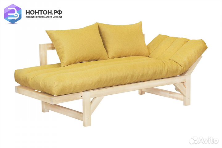 Диван кушетка Амбер-2 желтый