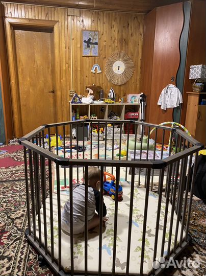 Детский деревянный манеж geuther