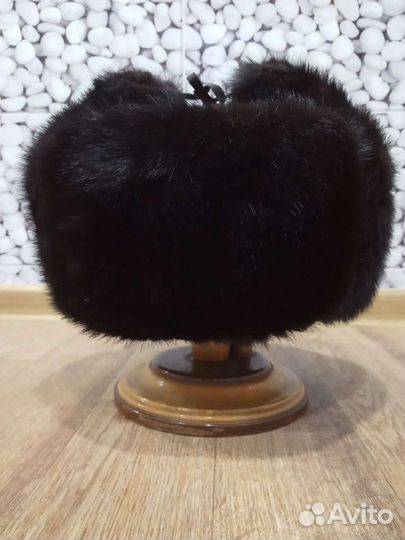 Норковая шапка мужская ушанка