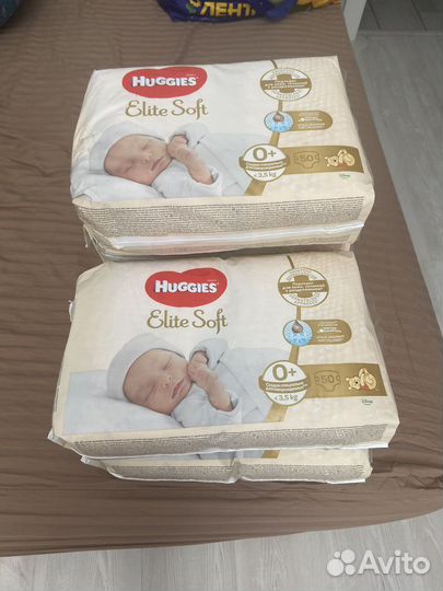 Подгузники huggies elite soft 0