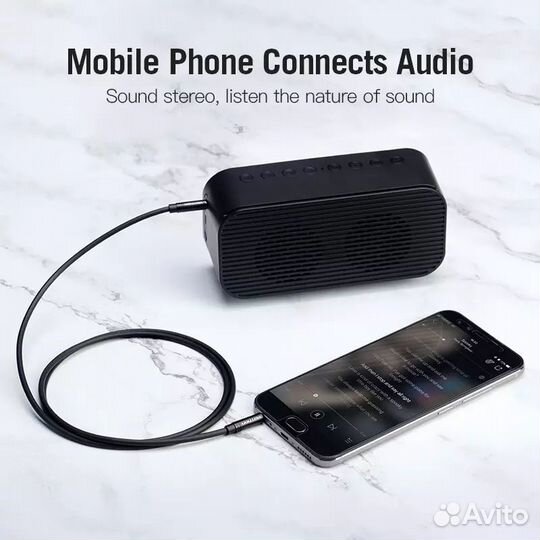 2.5mm - 3.5mm Jack аудио кабель / 0.5-3m