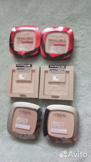 Пудра и тональный крем помады, консилер