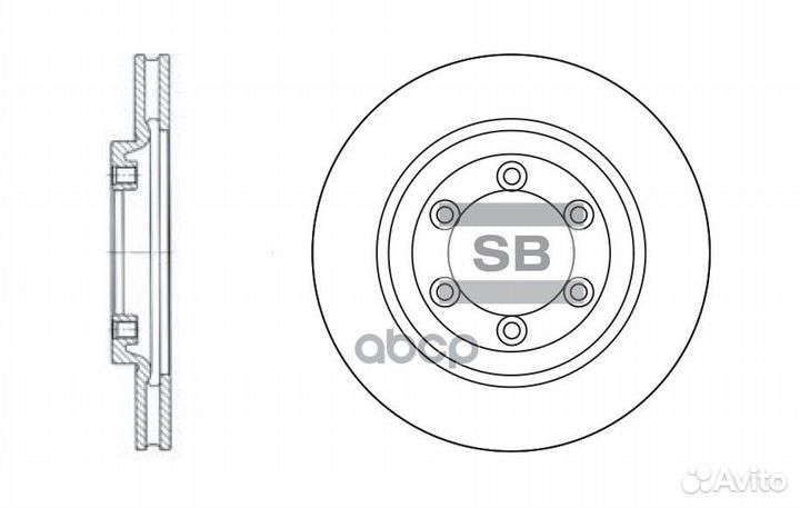 Диск тормозной SD3015 (41441-06210, 41441-05110