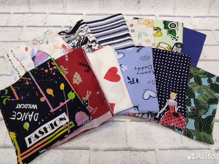 Лоскуты ткани для рукоделия набор 1 кг