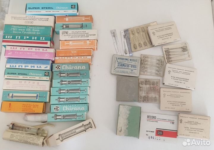 Шприцы, иглы СССР