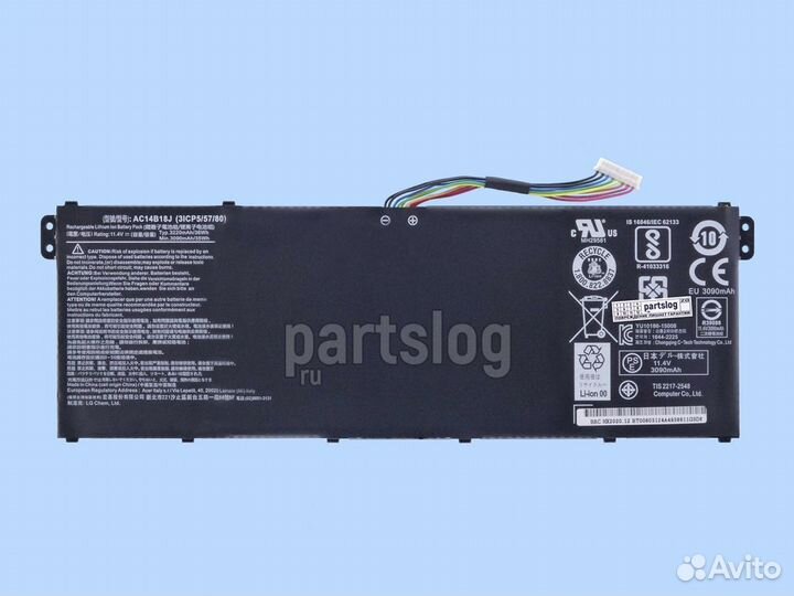 Аккумулятор для Acer AC14B18J 11.4V 3090mAh 35Wh