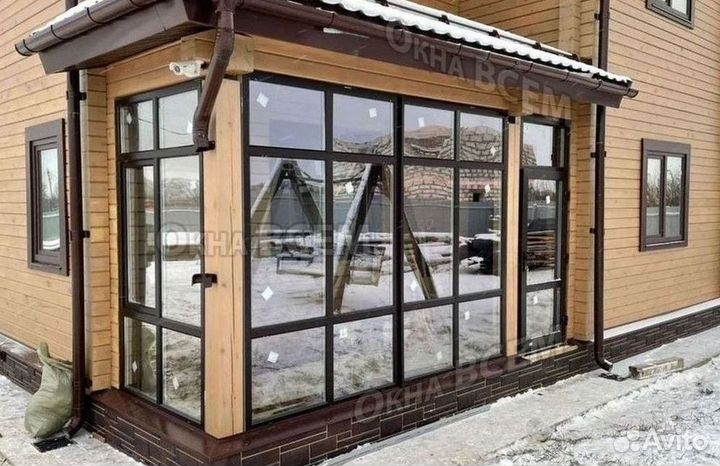 Остекление окон и балконов пвх