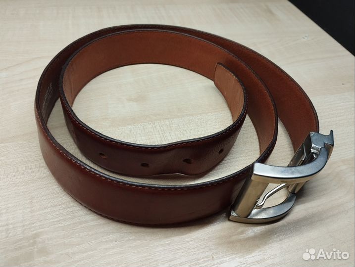 Мужской кожаный ремень Cerruti 105 см