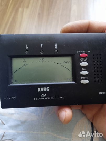 Цифровой гитарный тюнер korg GA-40