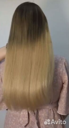 Волосы натуральные блонд