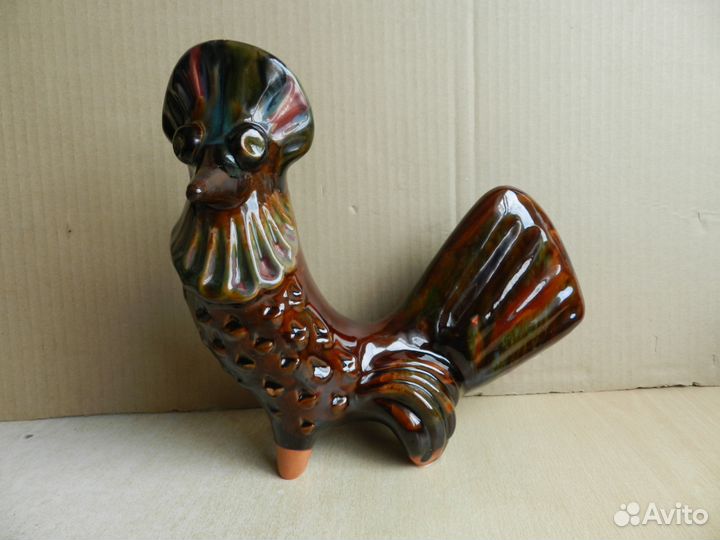 Статуэтка дивная птица майолика керамика