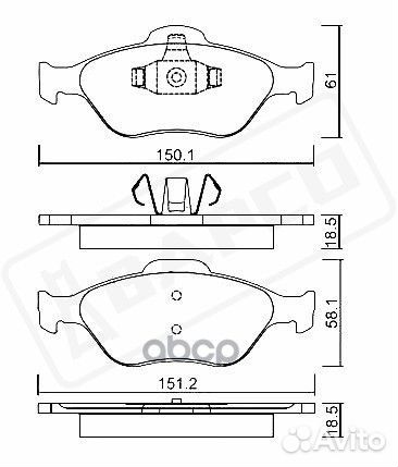 Колодки тормозные BP0211 bapco