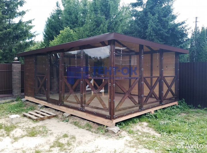 Жидкие окна для беседки