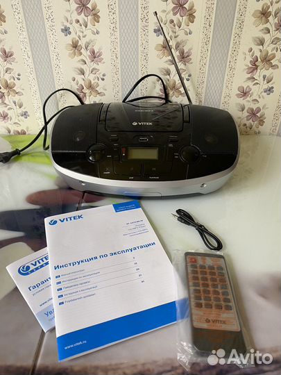 Магнитола (CD-MP3) vitek VT-3470 BK