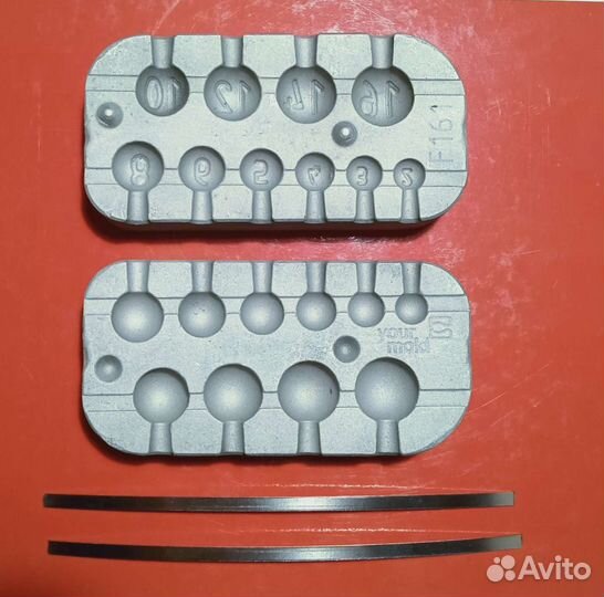 Форма для литья грузил. Разборная чебурашка 2-16гр