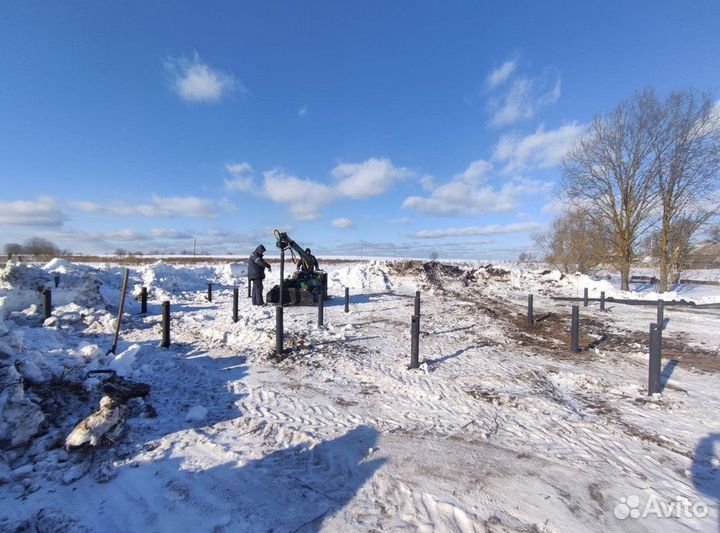 Свайный фундамент / Винтовые сваи под ключ