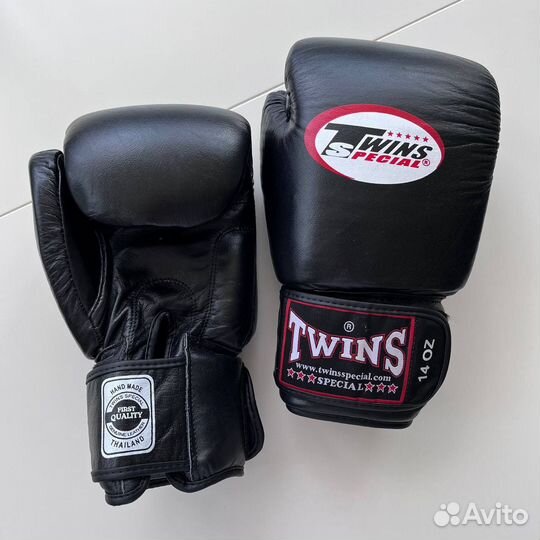 Новые кожаные Боксерские перчатки twins