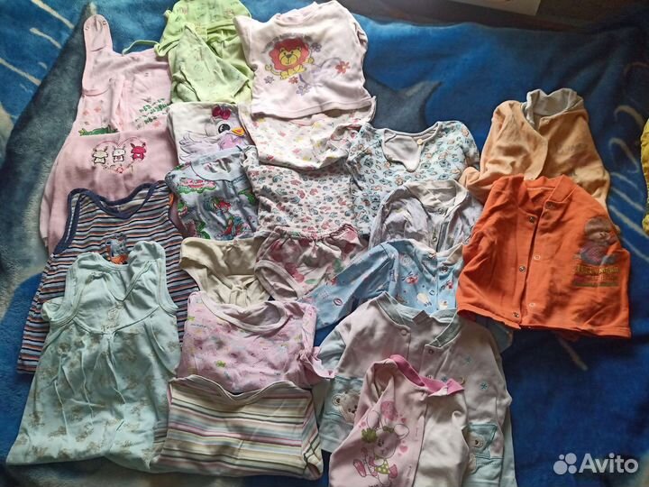 Вещи пакетом на девочку 68-80