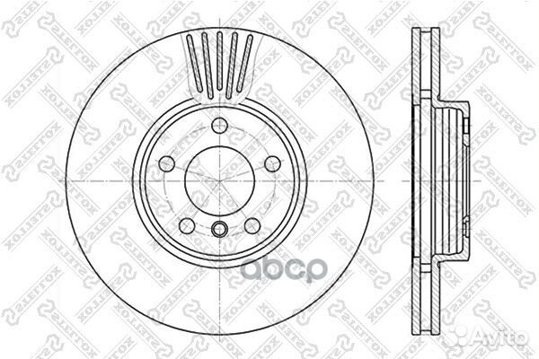6020-1547V-SX диск тормозной передний BMW X5 3