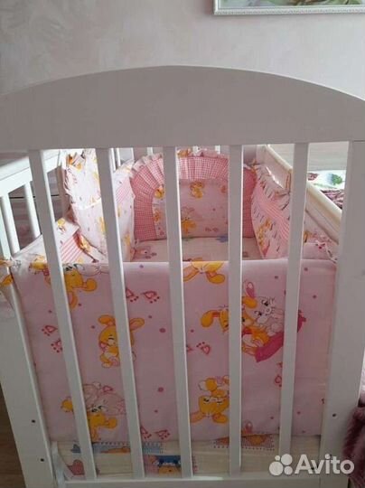 Бортики и балдахин в кроватку