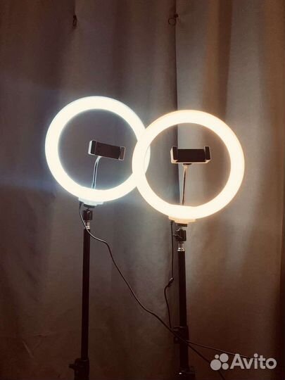 Кольцевая лампа 26 см со штативом