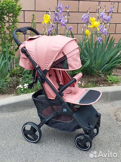 Коляска Baballo 2023 новая (розовый)