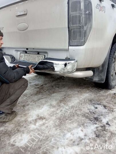 Универсальный задний бампер на пикап