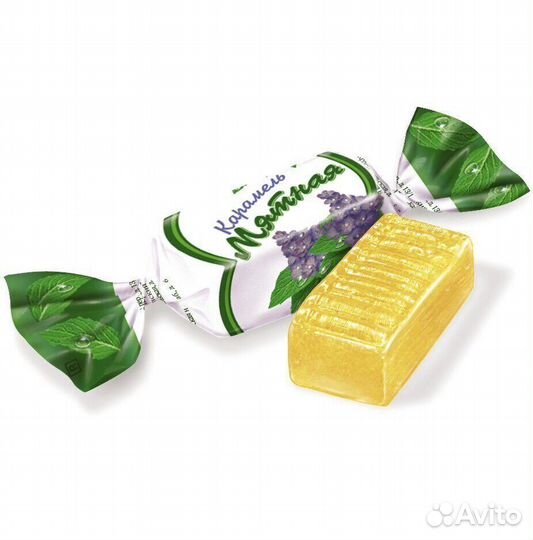 Конфеты карамель леденцовая Мятная 250г