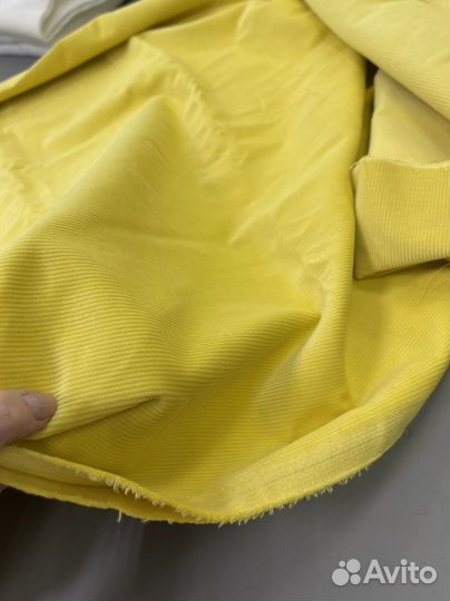 Вельвет желтый