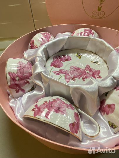 Роскошный чайный сервиз Royal Porcelain орхидея