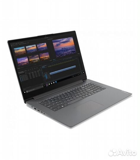 Ноутбук lenovo V17 G2 ITL, серый, 82NX00ecrm