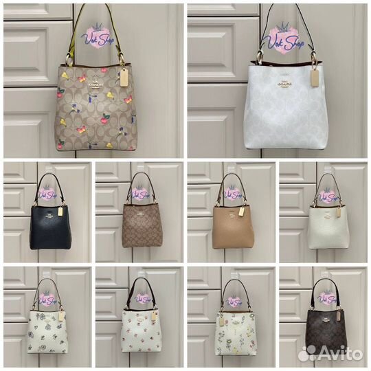 Сумка coach натуральная кожа