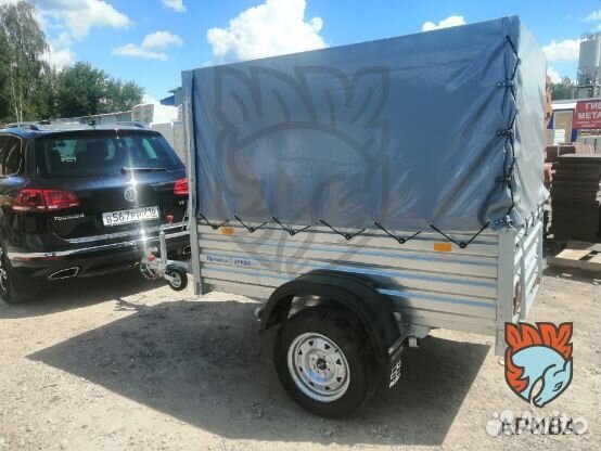 Прицеп 10.024 с тентом 128 см. Для сыпучих грузов