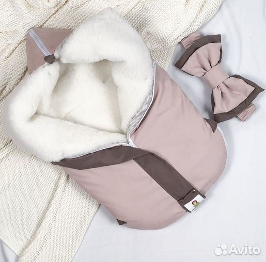 Конверт-одеяло мультикокон soft, пудровый