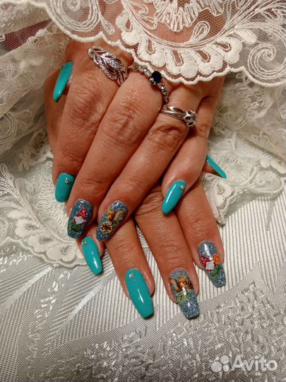 Цена за всё Маникюр, наращивание