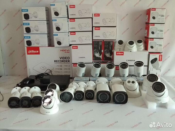 Видеонаблюдение 22 IP камеры с микрофоном 4Мп