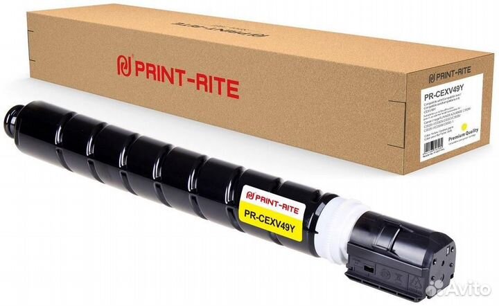 Картридж Print-Rite PR-cexv49Y yellow 1458457