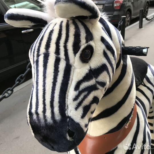 Лошадка Зебра поницикл большой Ponycycle