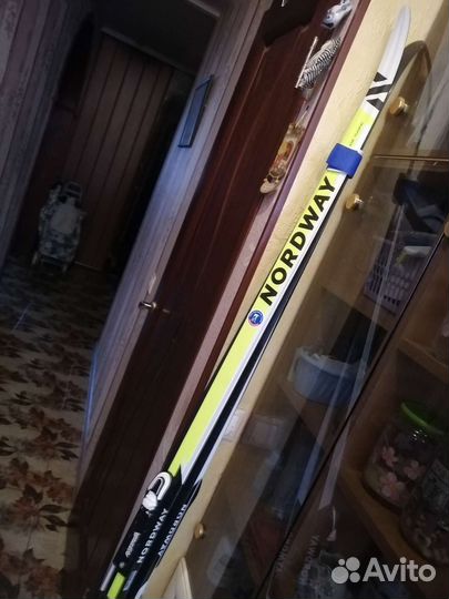 Лыжи беговые, ботинки